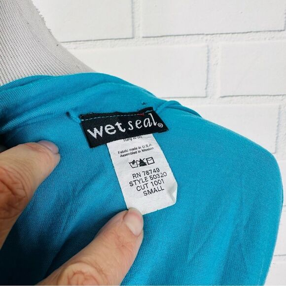 10/$25🦋 Wet Seal Teal Open Back Tunic Length Tank - Size Small - Picture 9 of 10